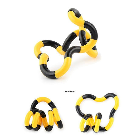 Szenzoros Antistressz Játék, Fidget Twist Végtelen Dekompressziós Mozdulatokkal, /Fekete