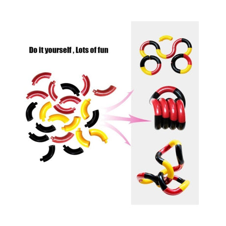 Jucarie senzoriala antistres, Fidget Twist cu miscari infinite de decompresie, Multicolor - vivimall.ro