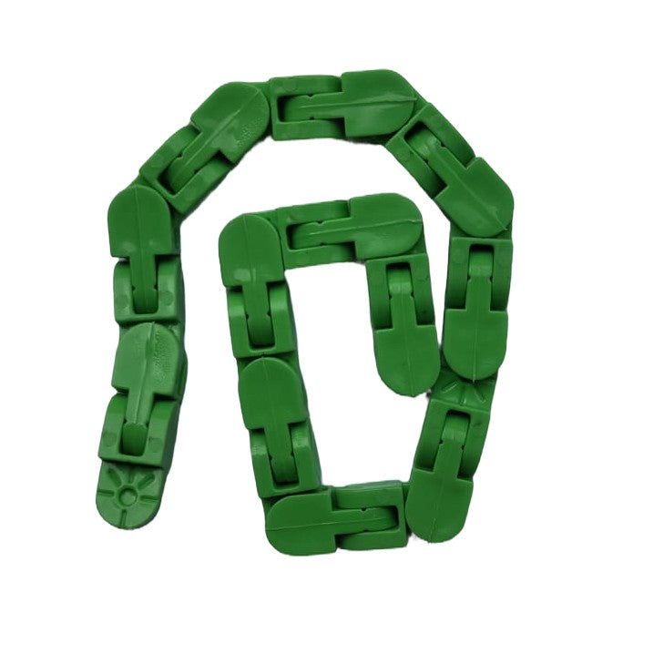 Jucarie Senzoriala Antistres, Vivimall, Fidget Toys, Puzzle de Imbinat Tip Sarpe, 24 Piese, +3 Ani, Verde - vivimall.ro