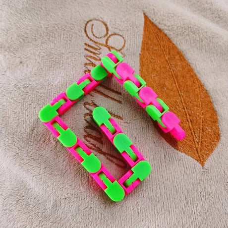 Szenzoros Antistressz Játék, Fidget Toys, Kígyós Kirakó, 24 Darabos, +3 Év, /Lila