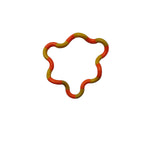 Jucarie Senzoriala Antistres, Vivimall, Fidget Twist, cu Miscari Infinite de Decompresie, 2 Culori, Galben/Portocaliu, + 3 ani - vivimall.ro