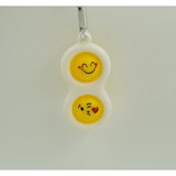 Jucarie Senzoriala Antistres, Simple Dimple, Breloc 2 Bulinute, Alb, model 2 - vivimall.ro