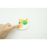 Jucarie senzoriala antistres, Simple Dimple, Breloc cu 2 bulinute, Pisicuta, Multicolor - vivimall.ro