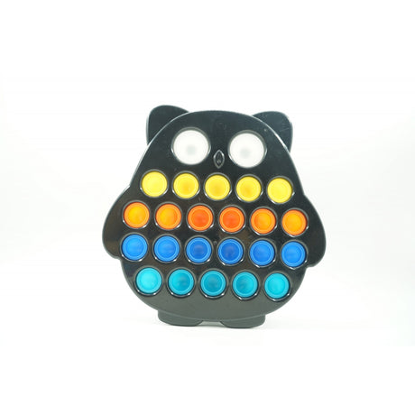 Jucarie senzoriala antistres, Simple Dimple, Bufnita, Multicolor, V2 - vivimall.ro