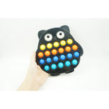 Jucarie senzoriala antistres, Simple Dimple, Bufnita, Multicolor, V2 - vivimall.ro