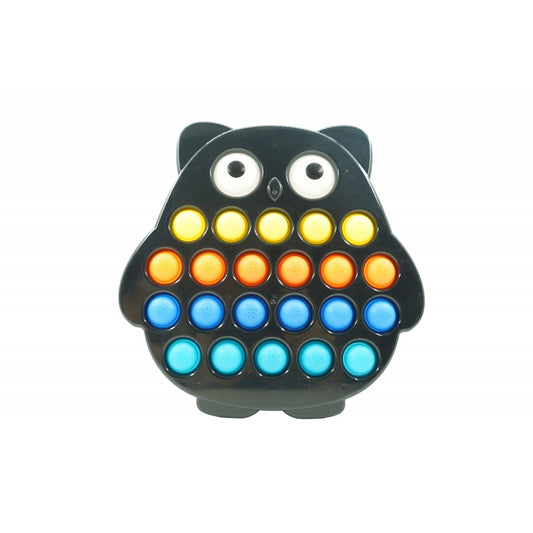 Jucarie senzoriala antistres, Simple Dimple, Bufnita, Multicolor, V2 - vivimall.ro