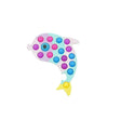 Jucarie senzoriala antistres, Simple Dimple, Delfin, Multicolor - vivimall.ro