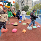 Jucarie Senzoriala de Echilibru, Flippy, Tip Stepping Stones, 5 Piese, din Spuma, pentru Miscare, Sarituri, Prindere, Diametru 28 cm, Model 3, Multicolor - vivimall.ro