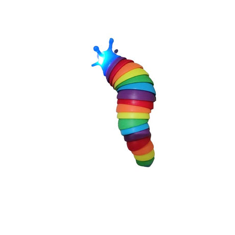 Jucarie Senzoriala Pentru Copii, Melc, Cu Articulatii Si Lumini, 19 Cm, Multicolor - vivimall.ro