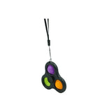 Jucarie Senzoriala Spinner- Fidget Toy, Simple Dimple, 7 Cm, Negru/