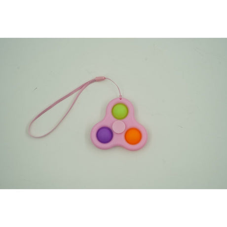 Szenzoros Játék Pörgő - Fidget Játék, Egyszerű Gödröcske, 7 Cm, Rózsaszín/