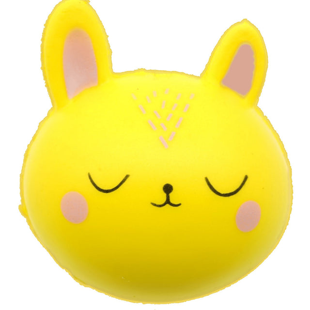 Jucarie Squish Toy Vivimall, model pisica galbena - vivimall.ro