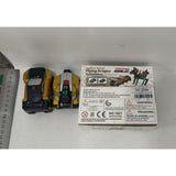 Jucarie Transformabila 2in1, Flippy, Golden Wing Flying Dragon, Masina/Dragon, Atractie Magnetica, +6 Ani, din ABS, Auriu - vivimall.ro