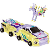 Jucarie Transformabila 2in1, Flippy, Crystal Wing Flying Dragon, Masina/Dragon, Atractie Magnetica, Fluorescent, +3 Ani, din ABS, Multicolor - vivimall.ro