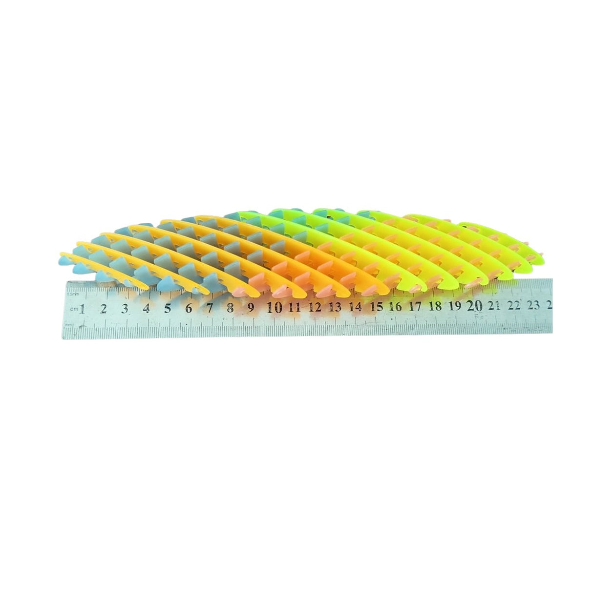 Jucarie Worm Fidget de Decompresie, Vivimall, Anti Stres, Dimensiune Compacta 10 cm, Dimensiune Extinsa 24.5 cm, Multicolor - vivimall.ro