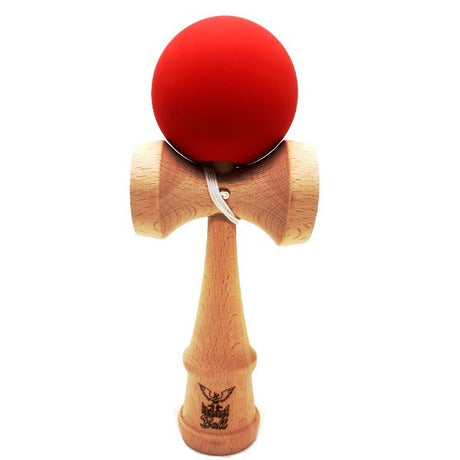 Kendama Ball Originala Lemn Fag Mat Grip Rosu - vivimall.ro