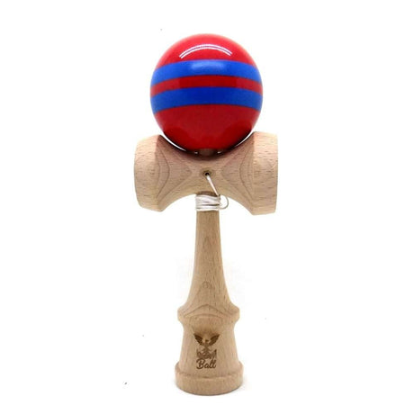 Kendama Ball Originala Rosie Cu Doua Dungi Albastre - vivimall.ro