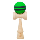Kendama Karo Grip Rubber Stripe Lemn Fag Verde Negru - vivimall.ro