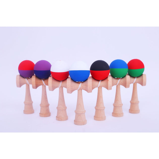 Jucarie Interactiva Kendama, Flippy, din Lemn, 18 cm, Joc de Indemanare pentru Copii si Adulti, Model  Amestecarea a trei culori - Kendama Model 7 Diferent Models - vivimall.ro