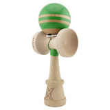 Kendama Originala X - Rainbow, Super Sticky, V3 King Size Cup, Gaura in Baza, Profesionala, Vivimall, din Lemn, 18 cm, Verde