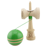 Kendama Originala X - Rainbow, Super Sticky, V3 King Size Cup, Gaura in Baza, Profesionala, Vivimall, din Lemn, 18 cm, Verde