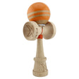 Kendama Originala X - Rainbow, Super Sticky, V3 King Size Cup, Gaura in Baza, Profesionala, Vivimall, din Lemn, 18 cm, Portocaliu - vivimall.ro