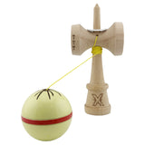 Kendama Originala X - Silken, Super Sticky, V3 King Size Cup, Gaura in Baza, Profesionala, Vivimall, din Lemn, 18 cm, Cream - vivimall.ro