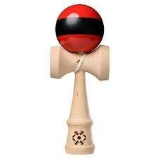 Kendama Tribute Single Stripe Negru-Rosu - vivimall.ro