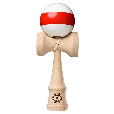 Kendama USA Tribute TRB110 Single Stripe Alb Rosu - vivimall.ro