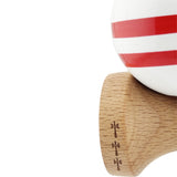 Kendama X CHICANOS Originala, Profesionala, Flippy, Big Cups V2, Super Sticky cu Cupe Mari, Rulment Metalic, din lemn 18 cm, Ata 55 cm, Albastru/Alb - vivimall.ro