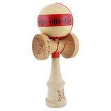 Kendama Originala X - FREQUENCY , Profesionala, Vivimall, din Lemn, 18 cm, Rosu - vivimall.ro