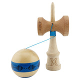 Kendama Originala X - FREQUENCY , Profesionala, Vivimall, din Lemn, 18 cm, Albastru - vivimall.ro