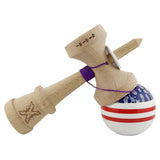 Kendama Originala X - Chicanos, Super Sticky, V3 King Size Cup, Gaura in Baza, Profesionala, Vivimall, din Lemn, 18 cm, Mov - vivimall.ro