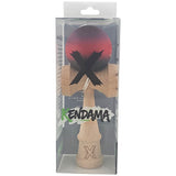 Kendama X Originala, Profesionala, Vivimall, 18 cm, din Lemn, Rubber Grip, Mov/Rosu/Negru - vivimall.ro