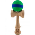 Kendama X Originala, Profesionala, Vivimall, 18 cm, din Lemn, Rubber Grip, Verde/Albastru - vivimall.ro