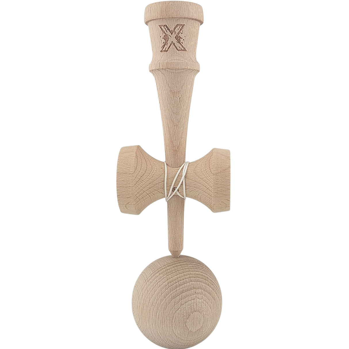 Kendama X Originală, Profesională, Vivimall, 18 cm,  Lemn - vivimall.ro