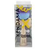 Kendama X Originala, Profesionala, Vivimall, Big Cups V2, Rubber Grip cu Cupe Mari, Rulment Metalic cu Ata 55 cm, Gradient  Mov/ Albastru - vivimall.ro