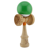 Kendama X Originala, Profesionala, Flippy, Big Cups V2, Super Sticky cu Cupe Mari, din lemn 18 cm, Rulment Metalic cu Ata 55 cm, Verde/Alb - vivimall.ro