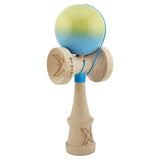 Kendama X Originala, Profesionala, Vivimall, Big Cups V2, Super Sticky, Rulment Metalic cu Ata 55 cm, Galben/Verde/ albastru - vivimall.ro