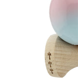 Kendama X Originala, Profesionala, Vivimall, Big Cups V2, Super Sticky Cupe Mari, Rulment Metalic cu Ata 55 cm,Roz/Verde - vivimall.ro