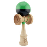 Kendama X Originala, Profesionala, Vivimall, Big Cups V2, Super Sticky cu Cupe Mari, Rulment Metalic, din lemn 18 cm, Ata 55 cm, Verde/Negru