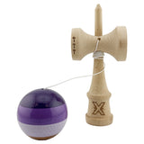 Kendama X Originala, Profesionala, Flippy, Big Cups V2, Super Sticky Legendary Cupe Mari, Rulment Metalic cu Ata 55 cm, Purpuriu/Mov/Lila - vivimall.ro