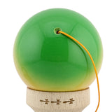 Kendama X Originala, Profesionala, Flippy, Big Cups V2, Super Sticky Cupe Mari, Rulment Metalic cu Ata 55 cm, Verde/Galben/Rosu - vivimall.ro