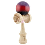 Kendama X Originala, Profesionala, Vivimall Big Cups V2, Super Sticky din Lemn, 18 cm, Gradient Mov/Rosu/Negru - vivimall.ro