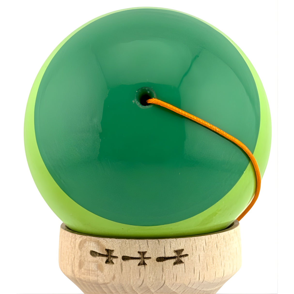 Kendama X Originala, Profesionala, Flippy, Big Cups V2, Super Sticky Legendary Cupe Mari, Rulment Metalic cu Ata 55 cm, Verde Mix - vivimall.ro