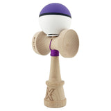 Kendama X Originala, Profesionala, Vivimall, Big Cups V3, Rubber Grip model Mov/Alb - vivimall.ro
