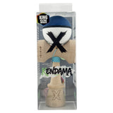 Kendama X Originala, Profesionala, Vivimall, Big Cups V3, Rubber Grip model albastru inchis/alb - vivimall.ro