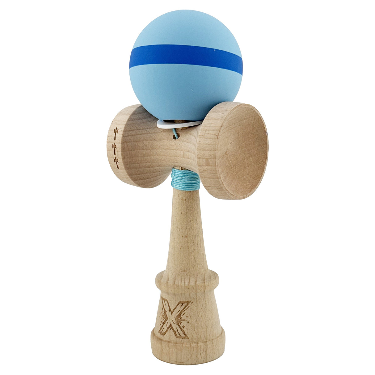 Kendama X Originala, Profesionala, Vivimall, Big Cups V3, Rubber Grip model bleu/albastru/bleu - vivimall.ro