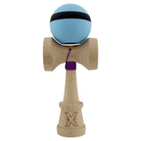 Kendama X Originala, Profesionala, Vivimall, Cupe Mari KING SIZE V3, Rubber Grip, Gaura in Baza, Rulment Metalic, din lemn 18 cm, Ata 55 cm, M Bleu/Negru/Bleu - vivimall.ro