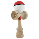 Kendama X Originala, Profesionala, Vivimall, Big Cups V3, Rubber Grip model Rosu/alb - vivimall.ro